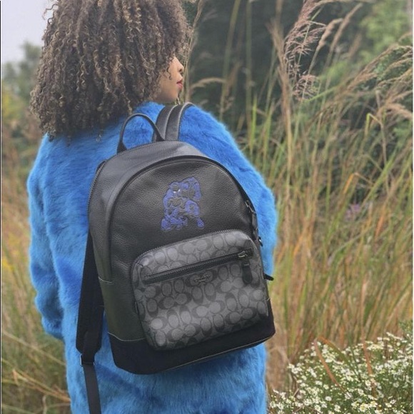 COACH | MARVEL Backpack West Black Panther Bag - Picture 4 of 16